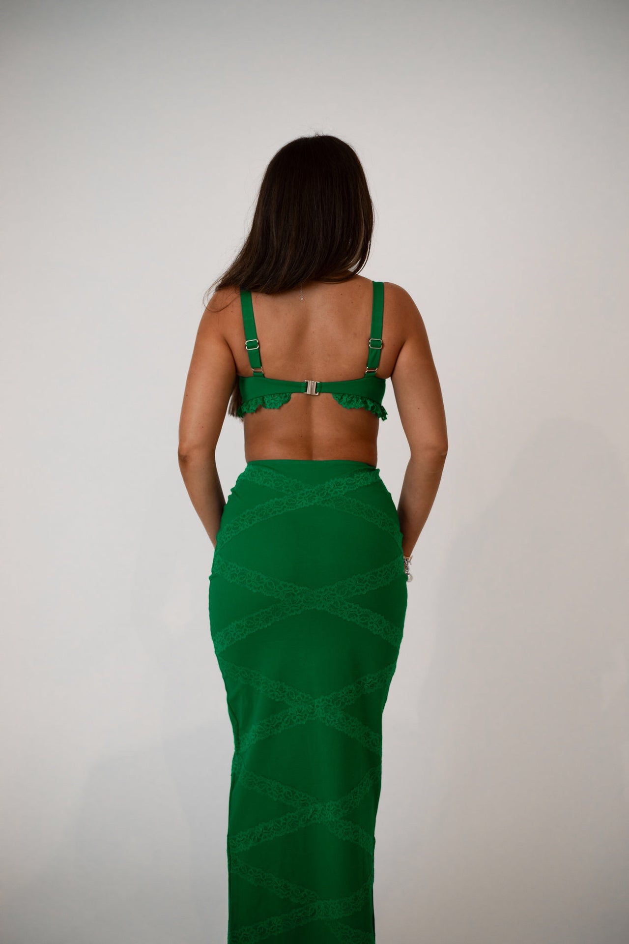 Aurora Maxi Skirt - Emerald