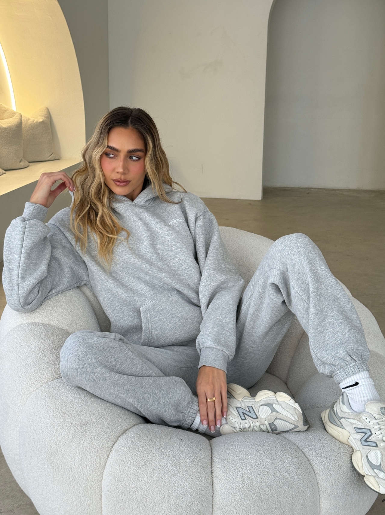 Cozy Oversized Hoodie - Grey